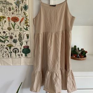 cute cream shein dress
